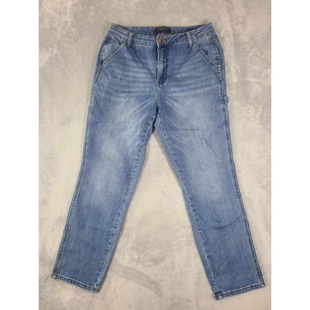 Judy Blue Jeans‎ Womens 11/30 Blue Denim Slim Fit Carpenter
